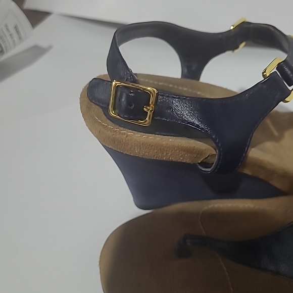 Ralph Lauren Lauren Strappy Wedge Sandals 6B - Picture 5 of 7
